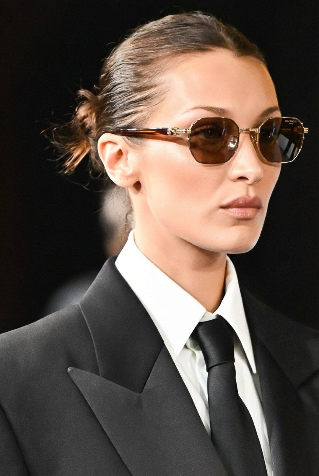 Balmain Gold-Tone Square Sunglasses