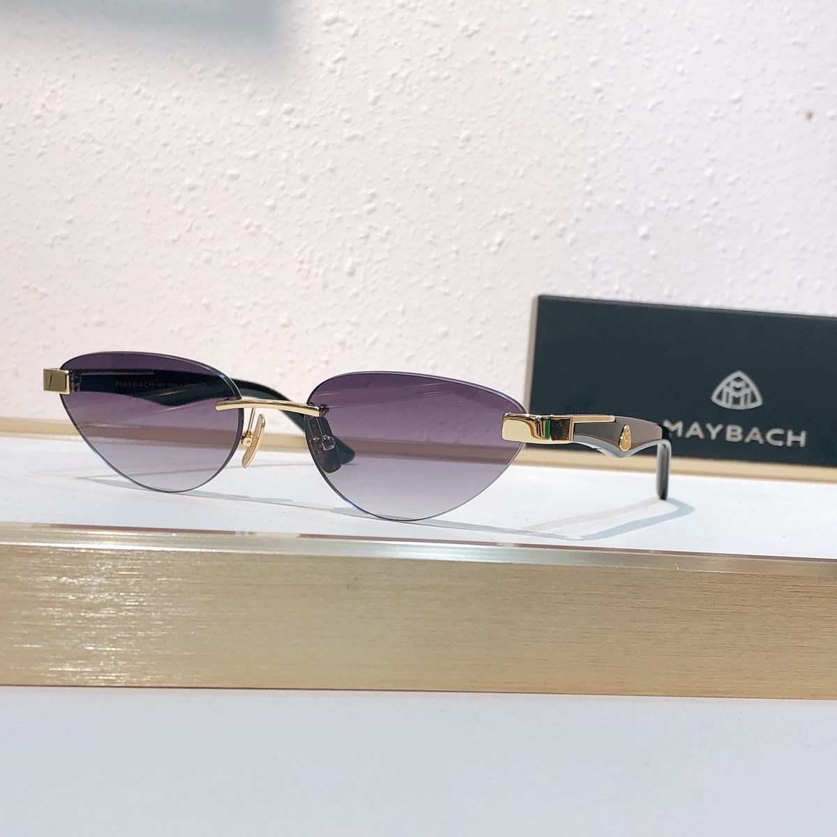 Maybach Rimless Cat-Eye Sunglasses