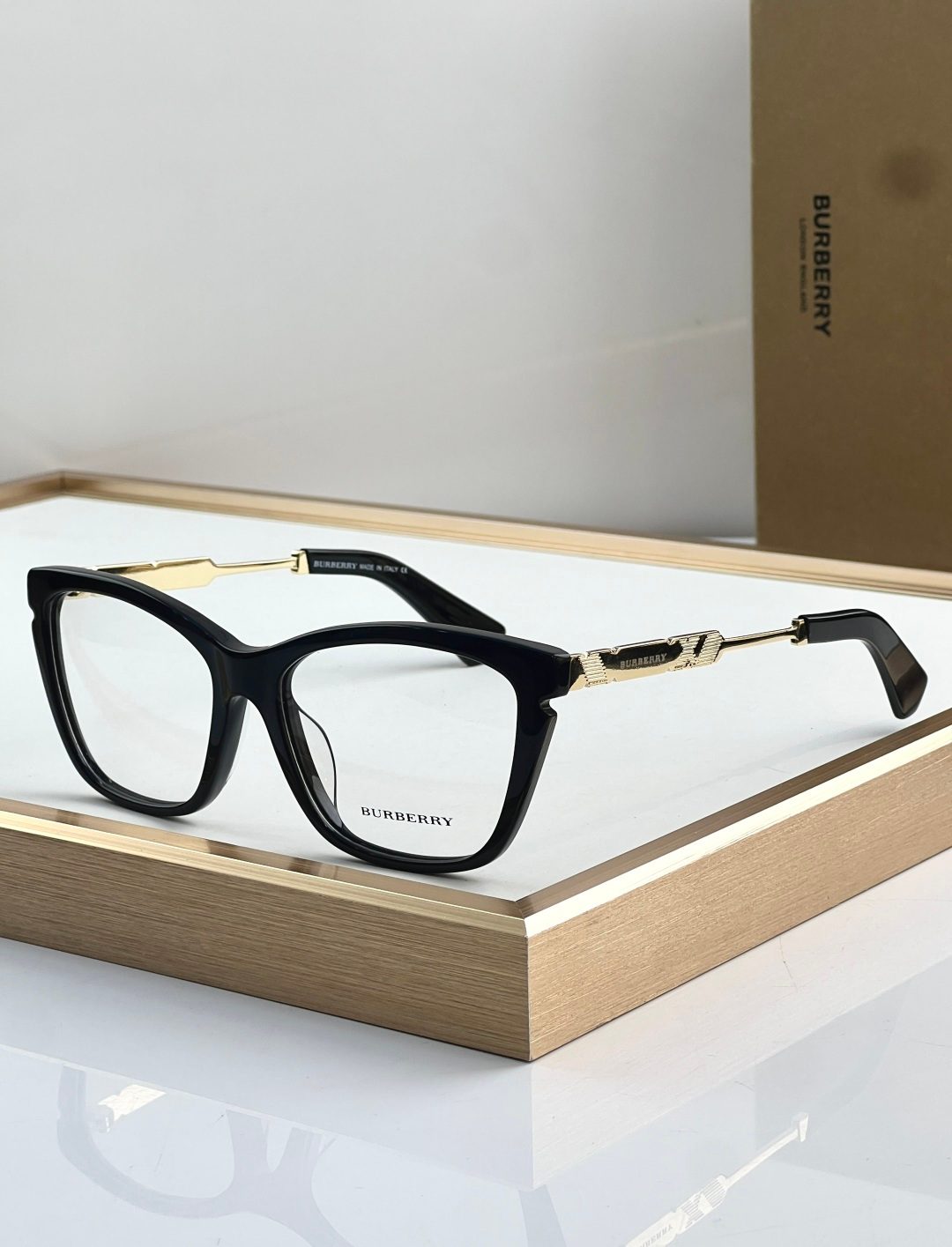 Burberry Cat-Eye Optical Glasses Black