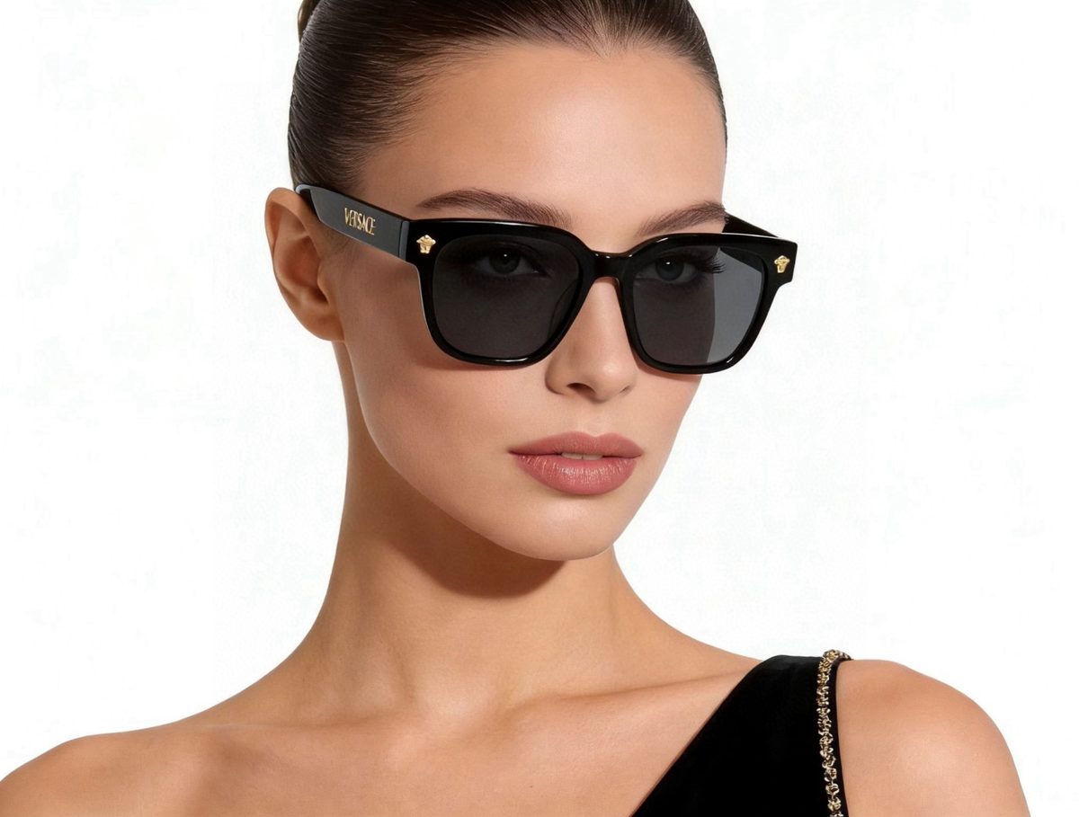 Versace Black Square Sunglasses