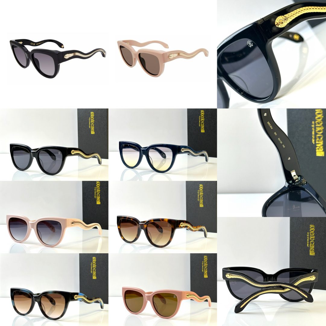 Roberto Cavalli Wavy Temple Sunglasses Collection