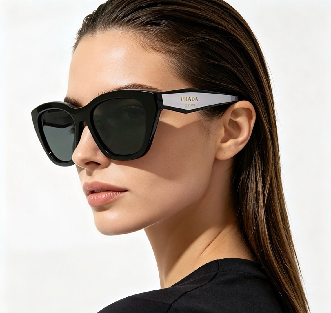 Prada Black Wayfarer Sunglasses