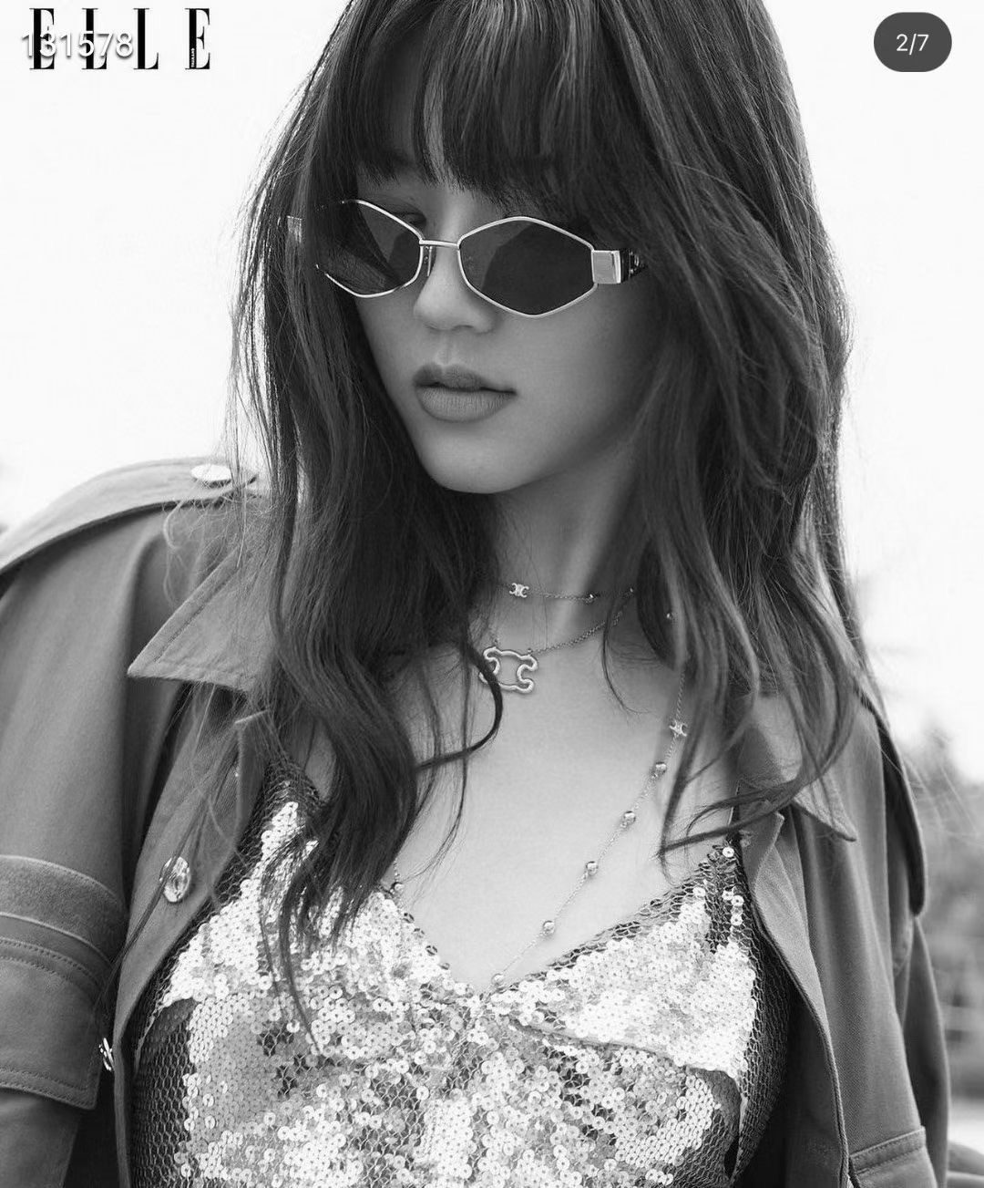 Hexagonal Oval Sunglasses with Metal Frame