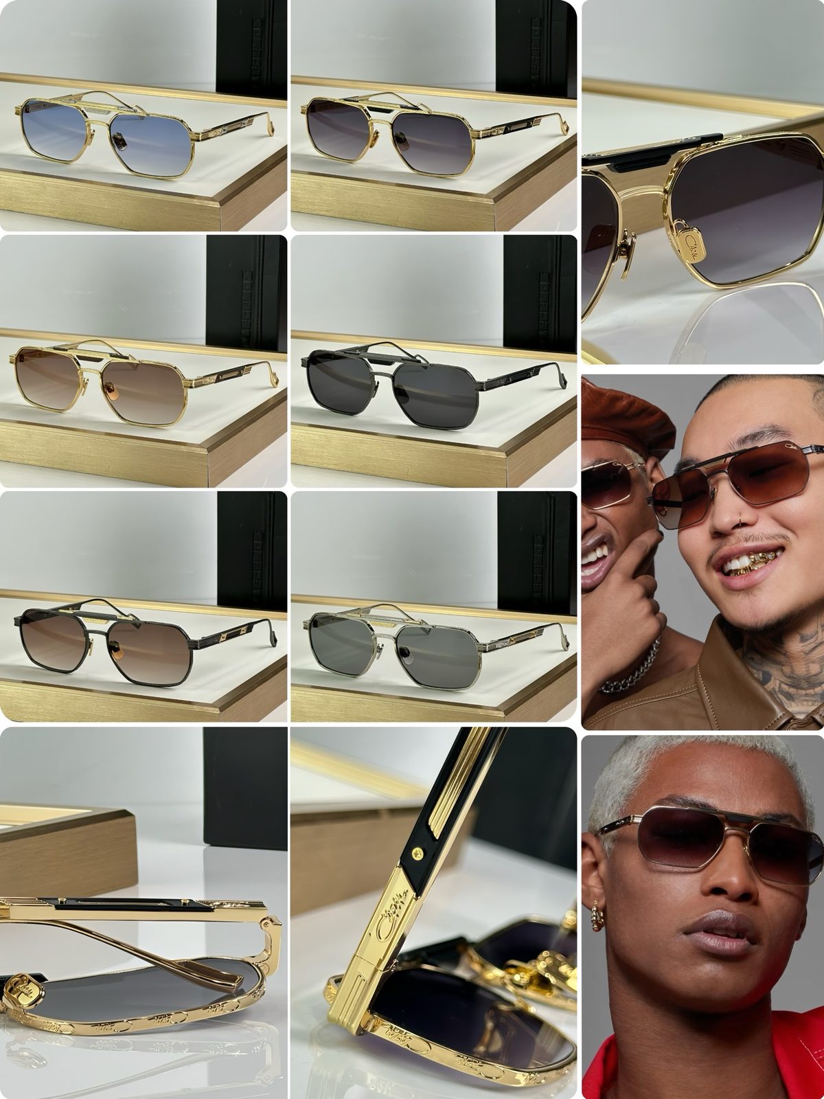 Versace Medusa Hexagonal Sunglasses Collection