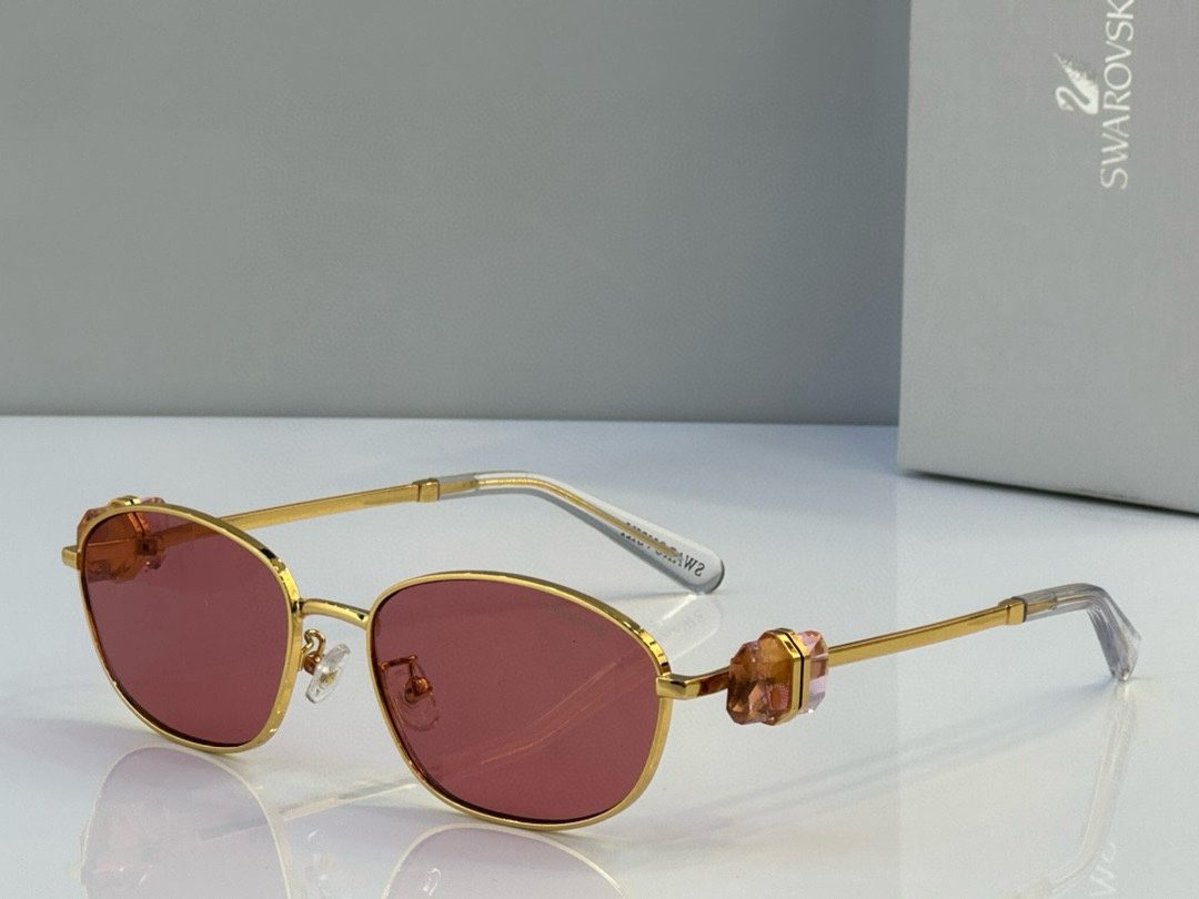 Swarovski Crystal-Embellished Round Sunglasses