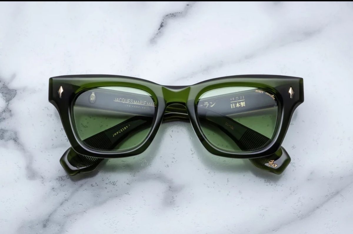 Jacques Marie Mage Green Acetate Sunglasses
