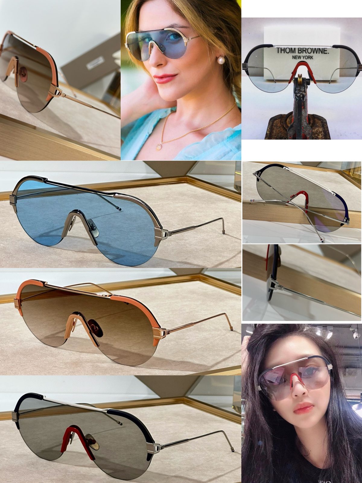Thom Browne Aviator Sunglasses