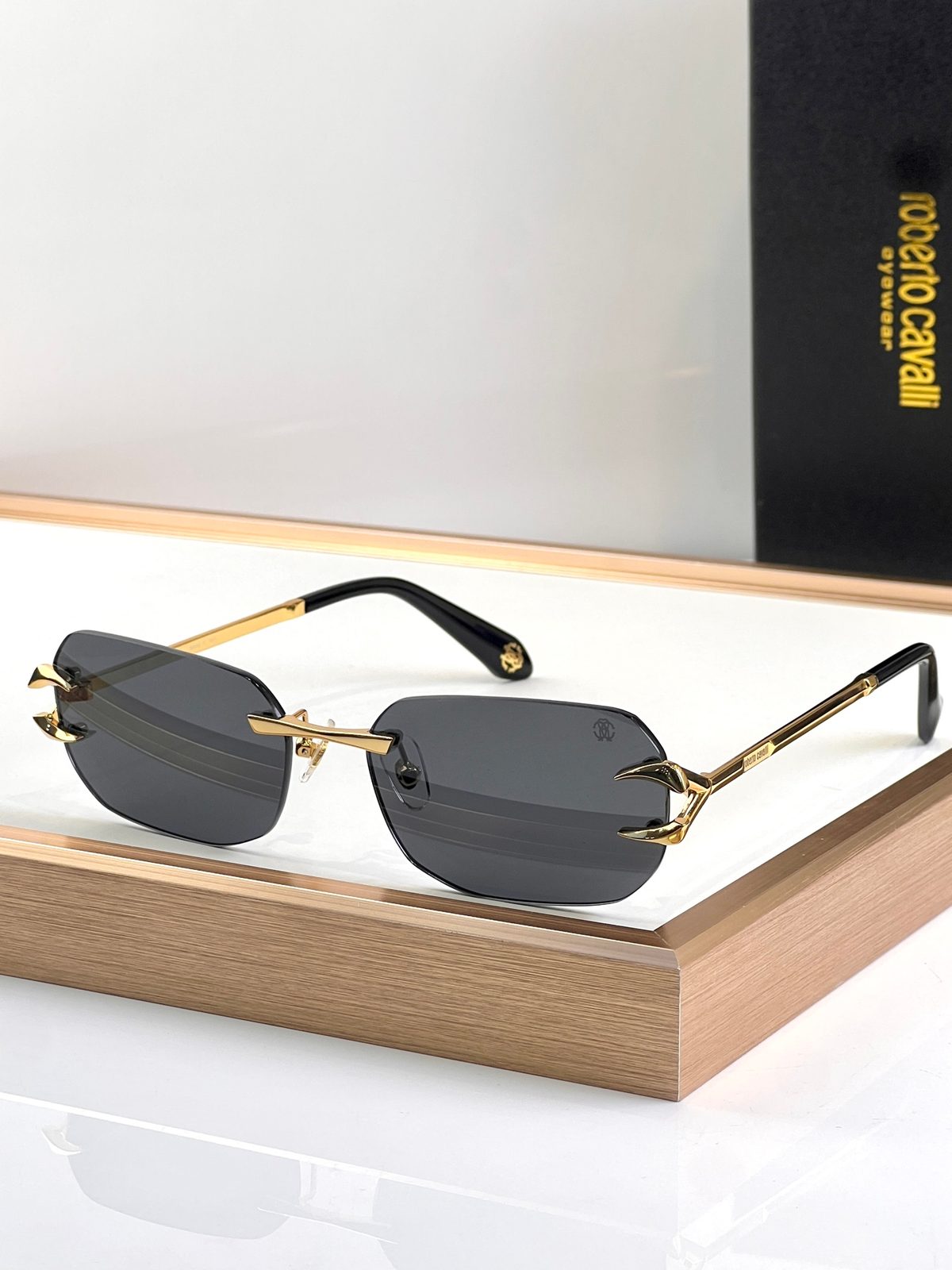 Chrome Hearts Rimless Gold Sunglasses