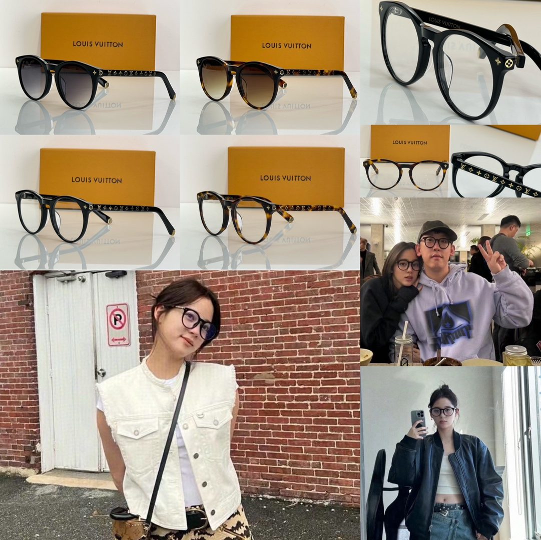 Louis Vuitton Monogram Round Sunglasses