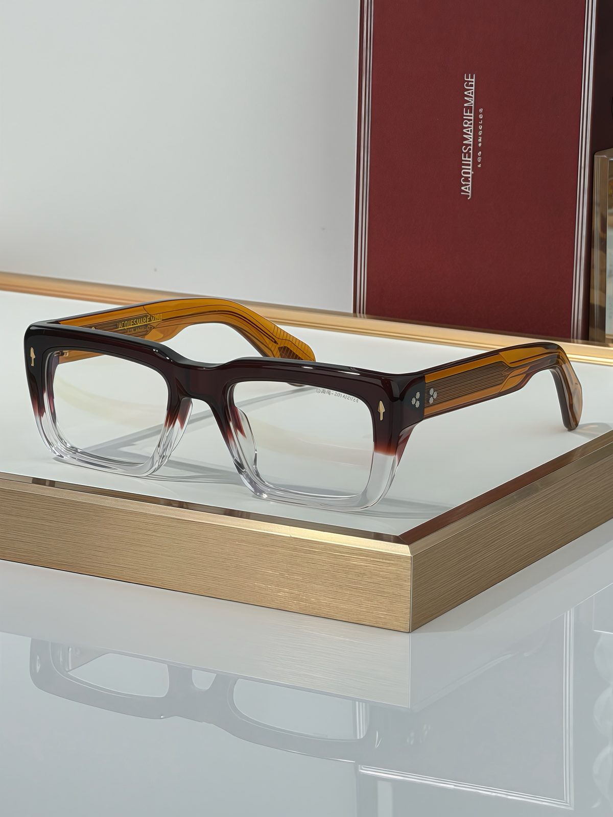 Jacques Marieulage Acetate Rectangle Eyeglasses