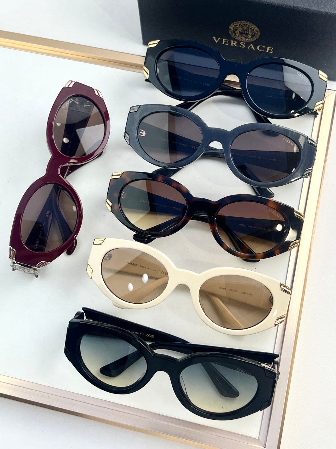 Versace Oversized Round Sunglasses Collection