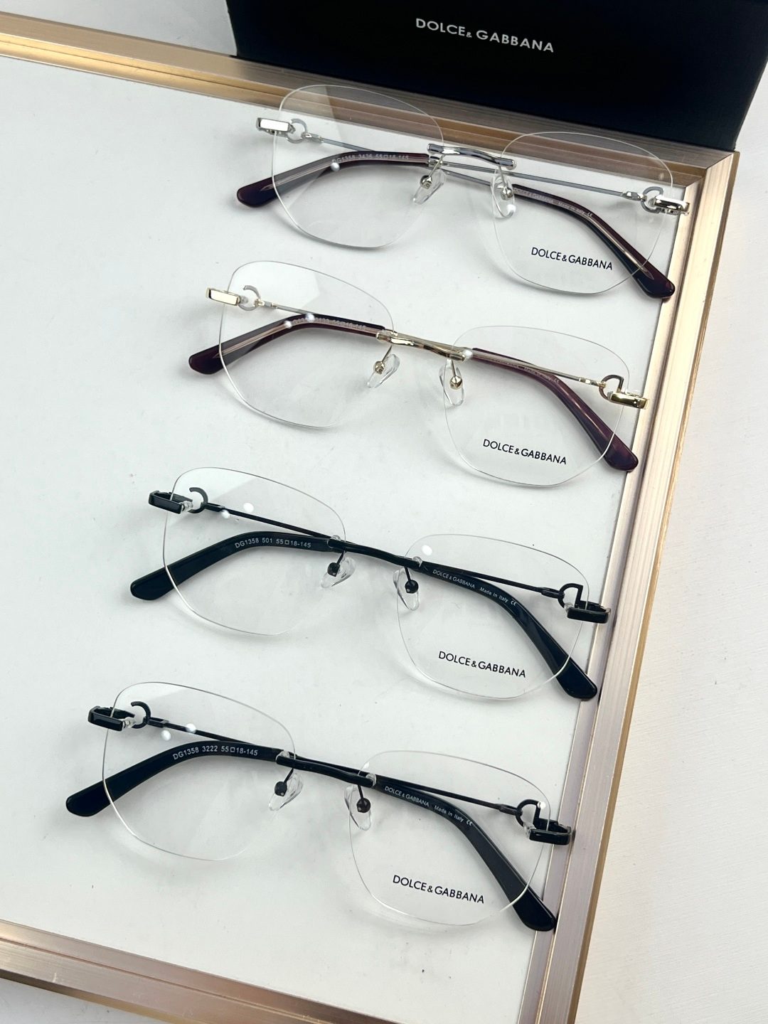 Dolce & Gabbana Rimless Eyeglasses Collection