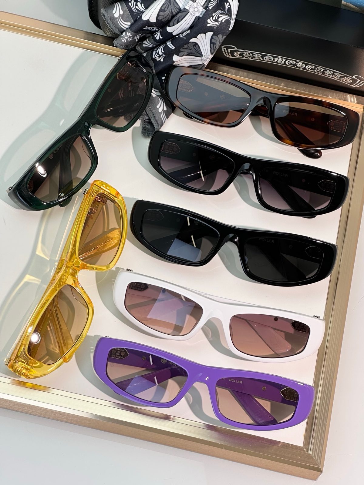 Chrome Hearts Sunglasses Collection Display