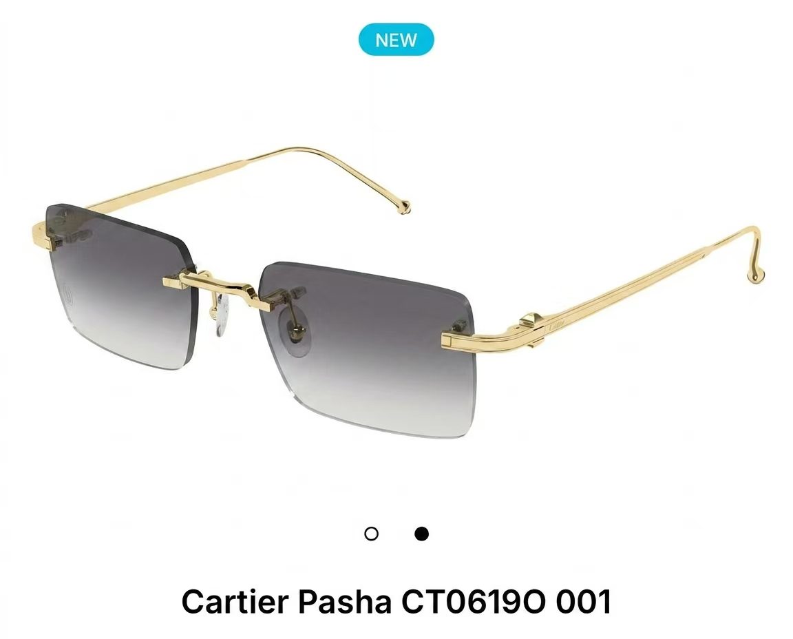 Cartier Pasha CT0619O Rimless Sunglasses