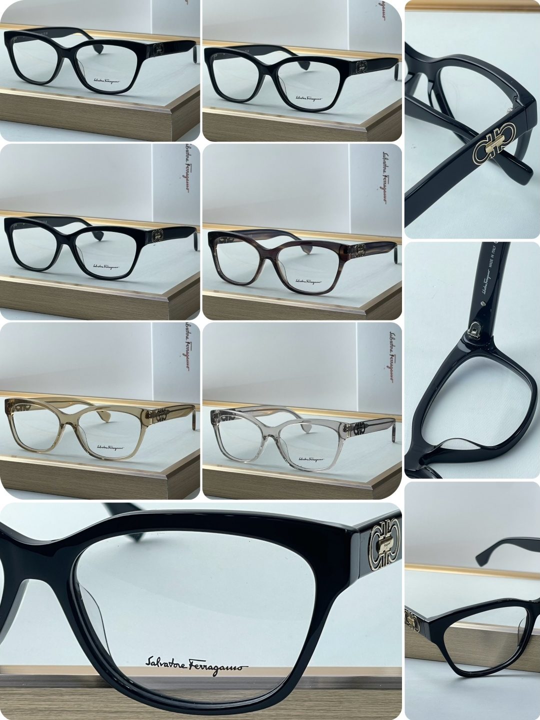 Salvatore Ferragamo Wayfarer Optical Glasses