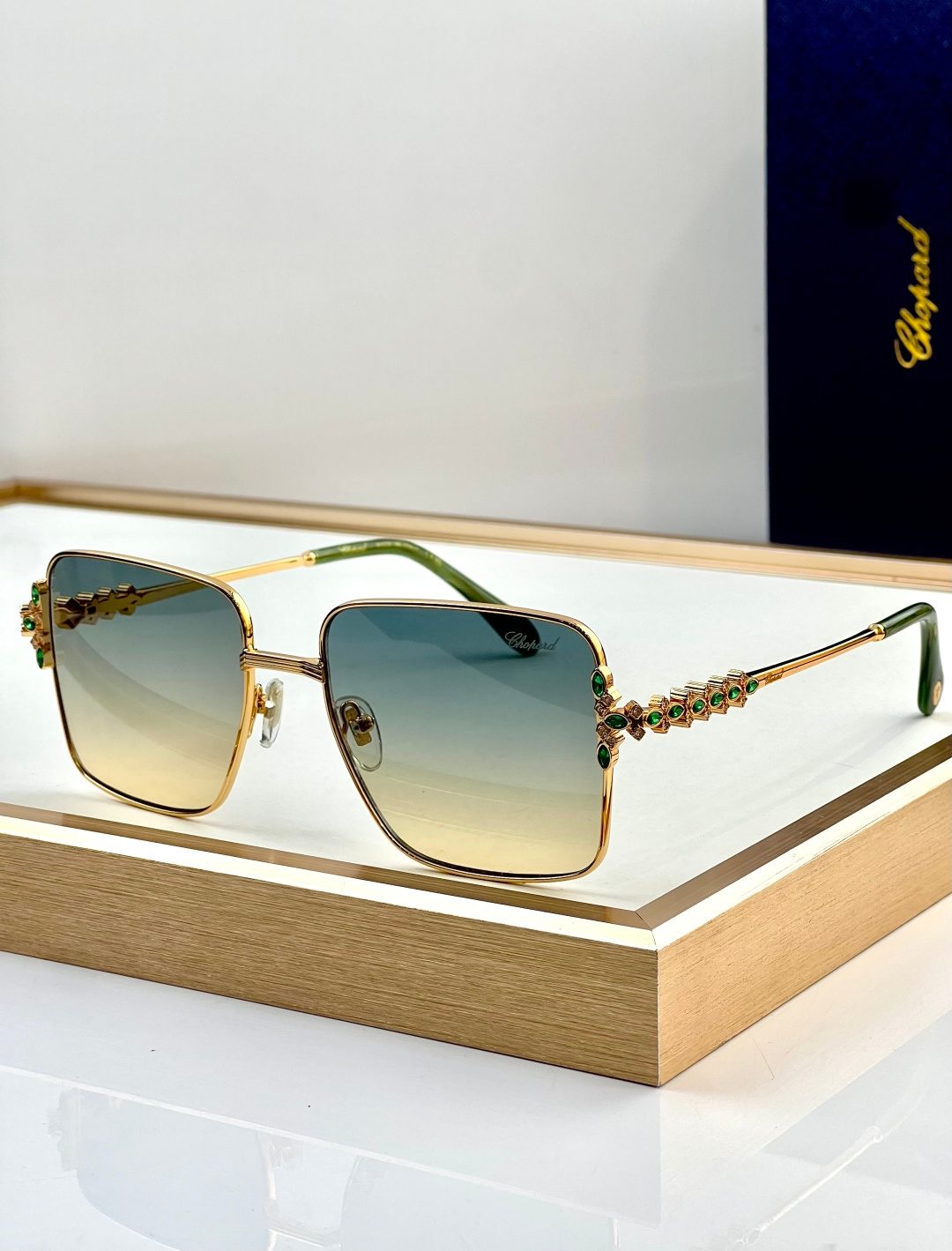 Chopard Luxury Square Gradient Sunglasses