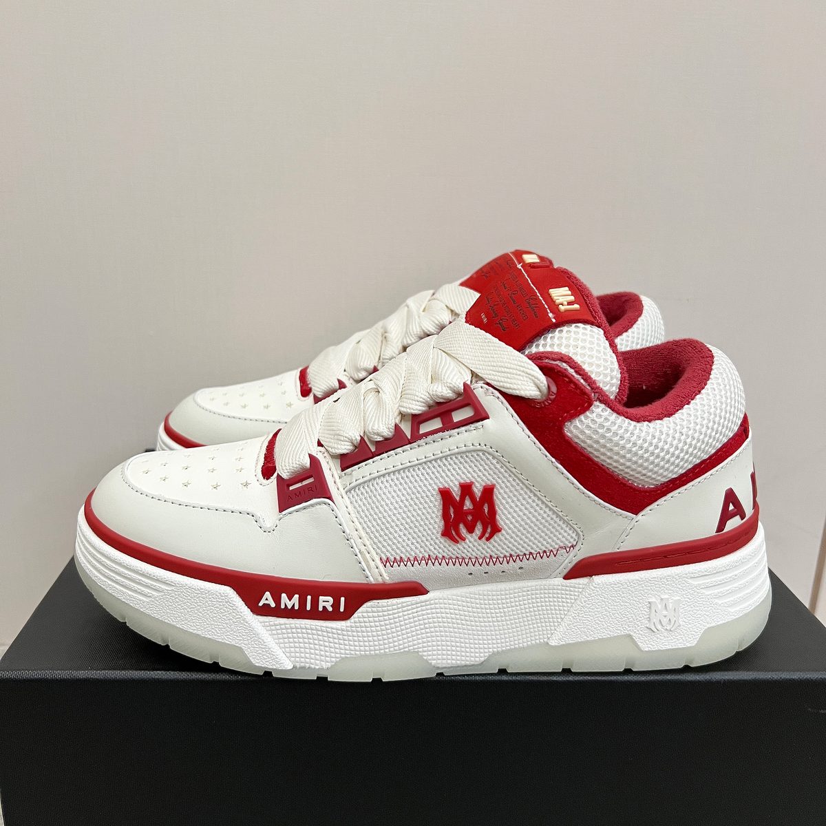AMIRI MA-1 White Red