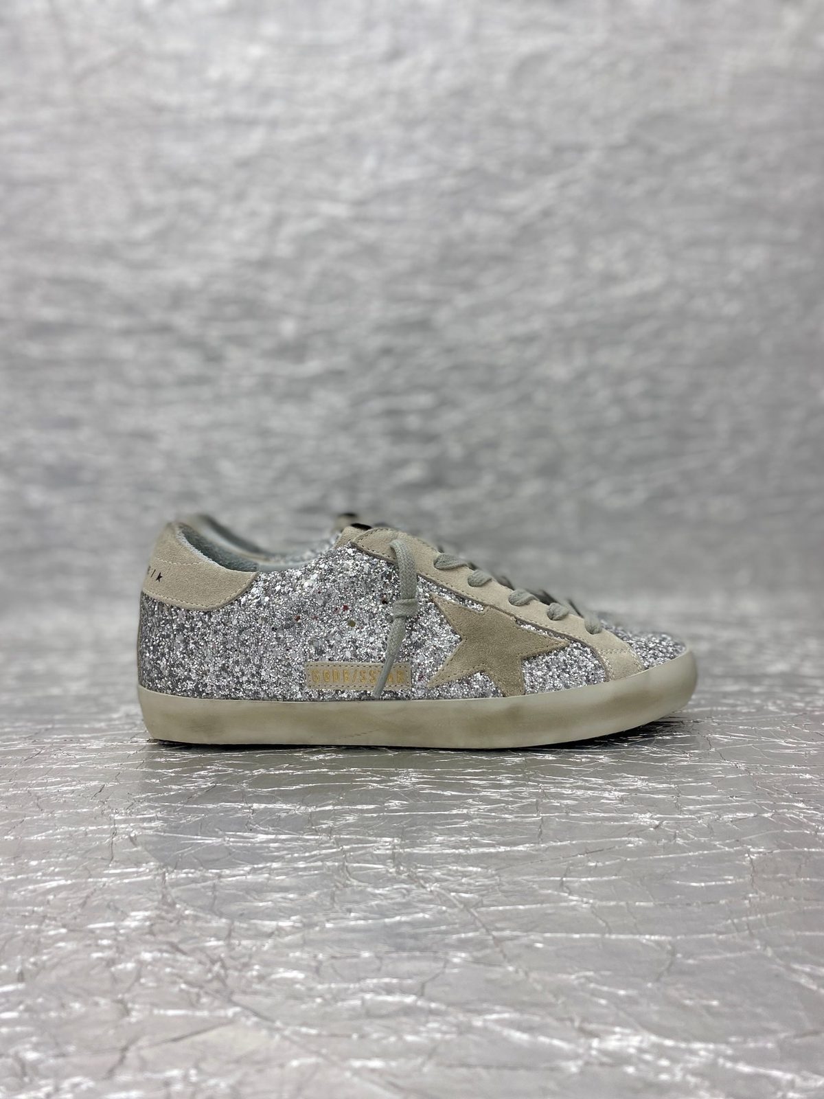 Golden Goose Superstar Silver Glitter