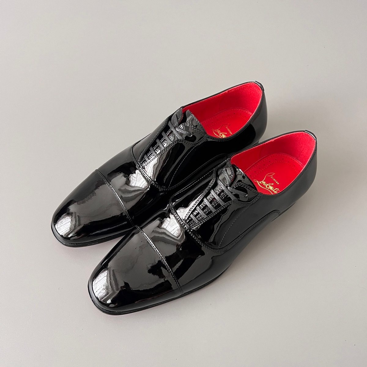 Louboutin Patent Leather Oxford Shoes
