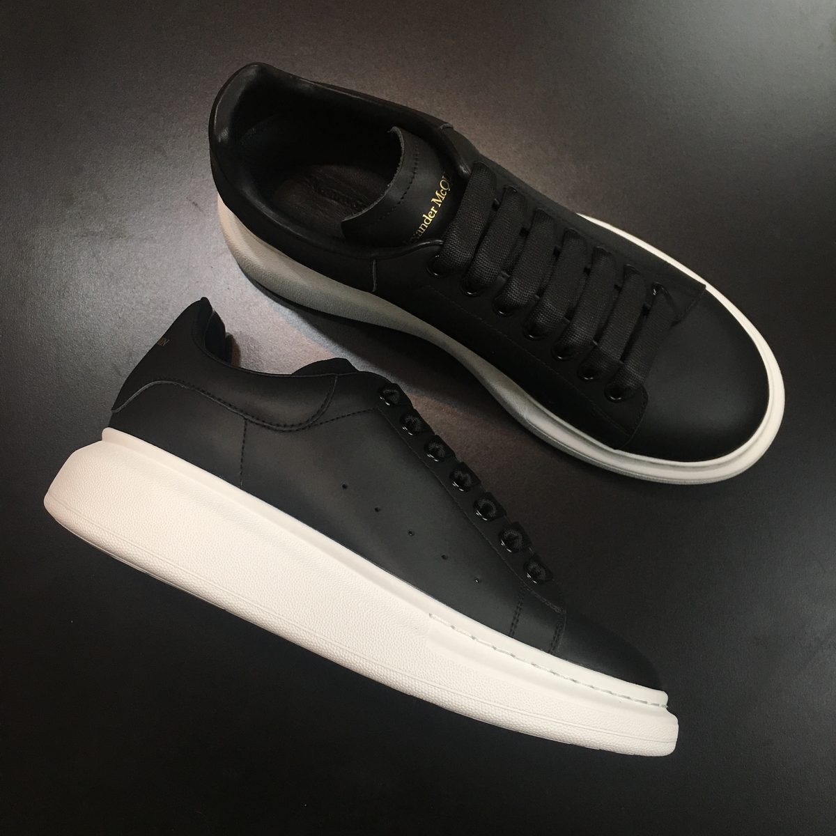 Alexander McQueen Oversized Sneaker Black White