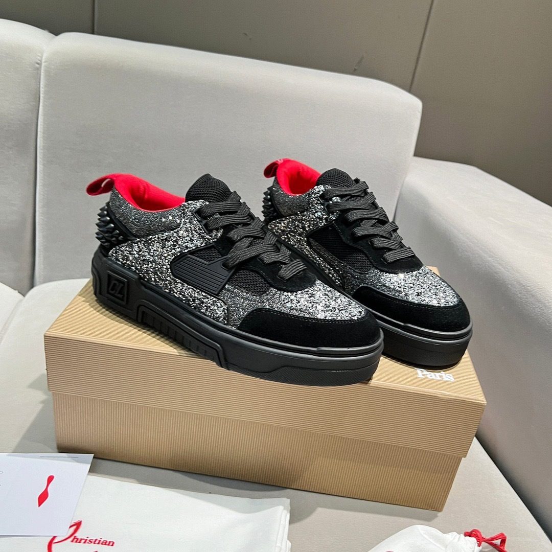 Christian Louboutin Glitter Low-Top Sneakers