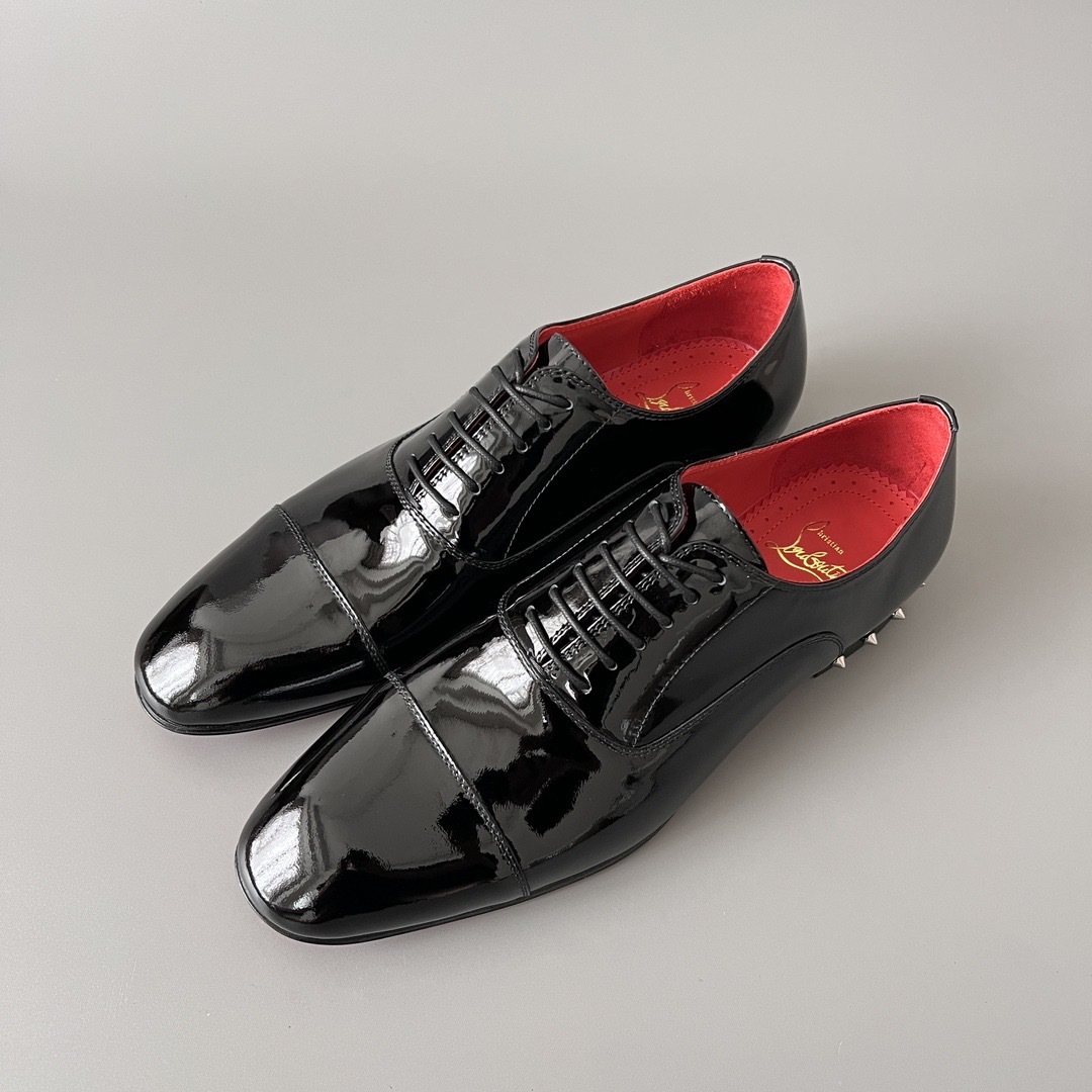 Luxury Patent Leather Oxford Dress Shoes