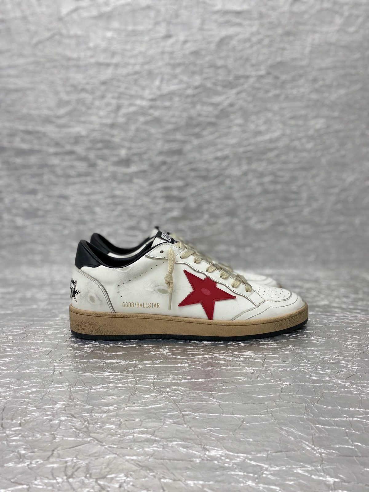 Golden Goose Ball Star White Red