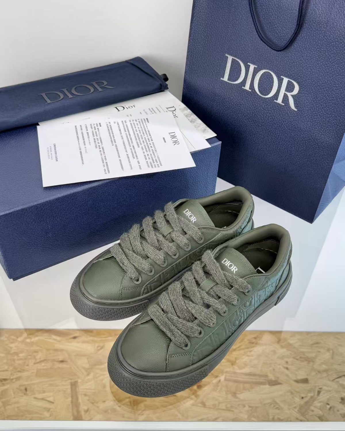 Dior B23 Low Olive Green