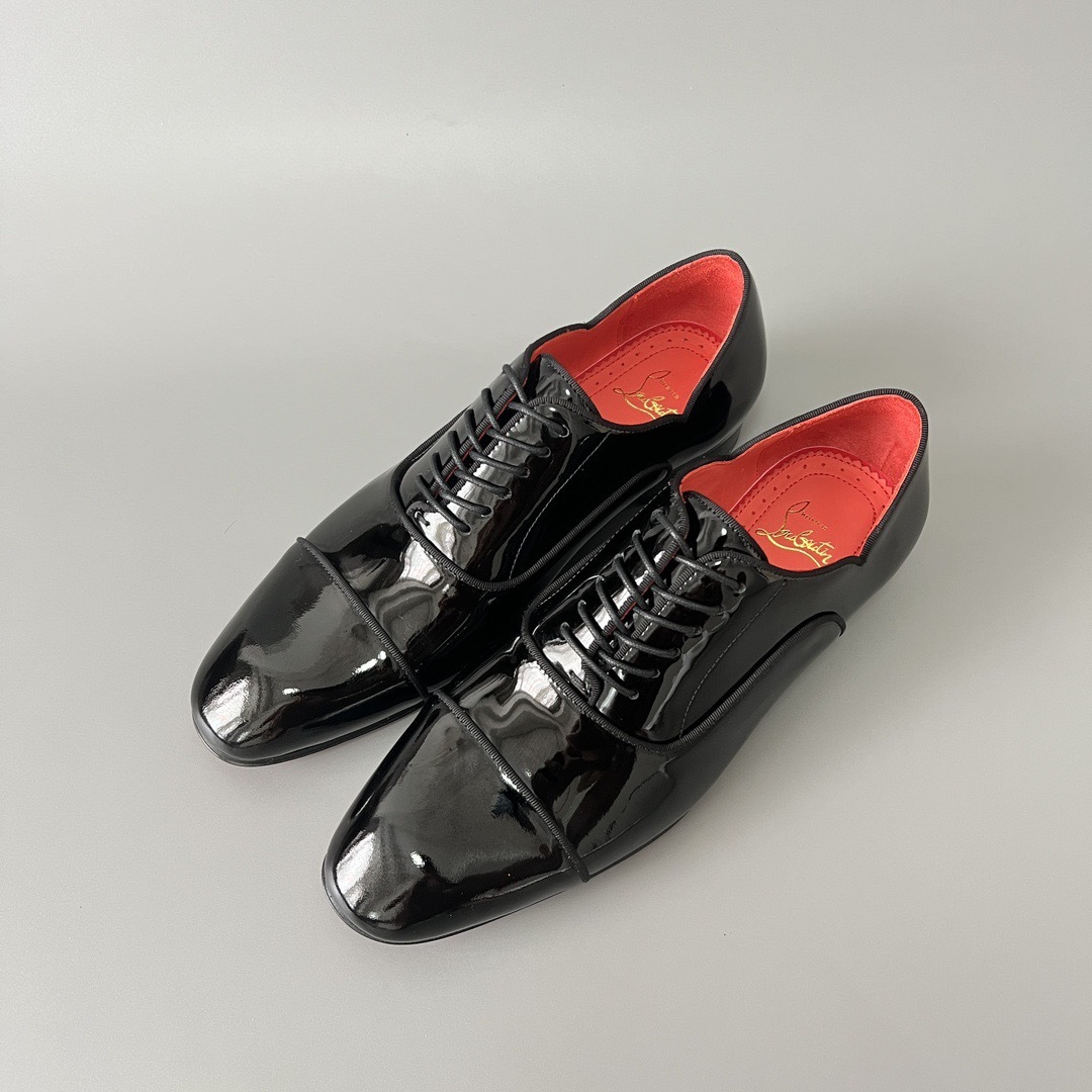 Louboutin Patent Leather Oxford Shoes