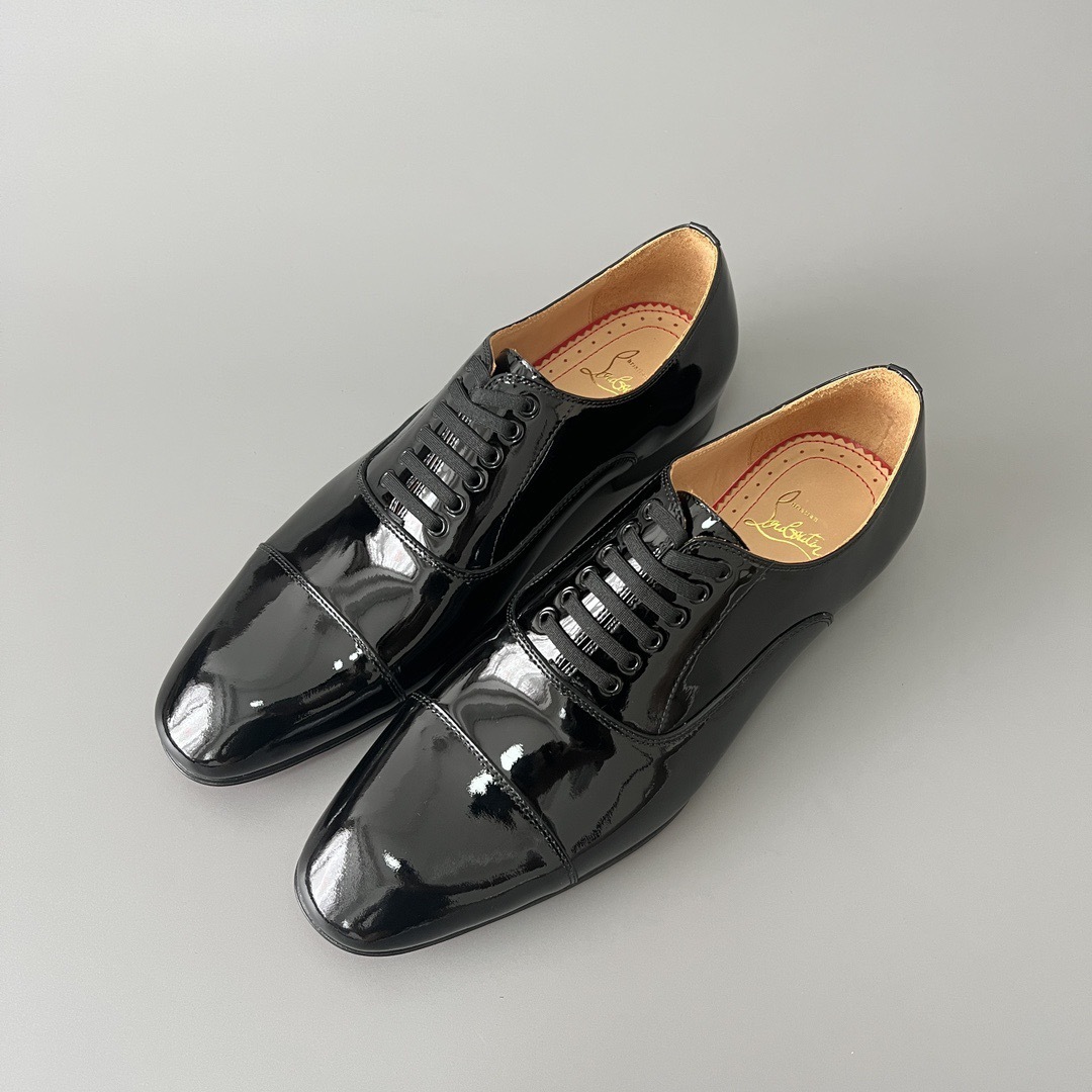 Louboutin Oxford Patent Leather Black