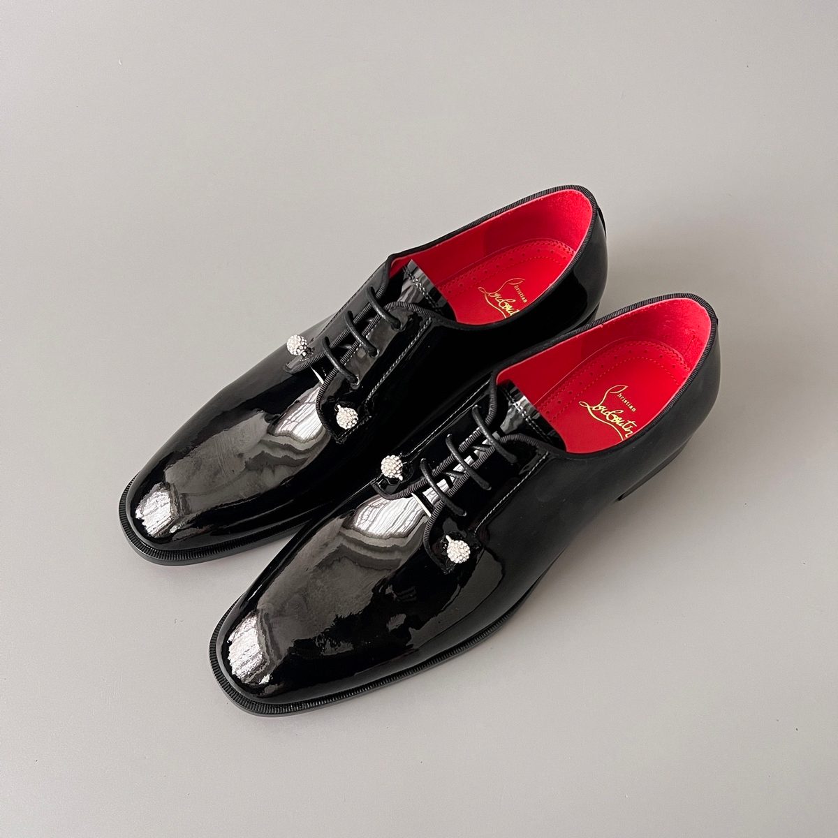 Louboutin Patent Leather Oxford Shoes