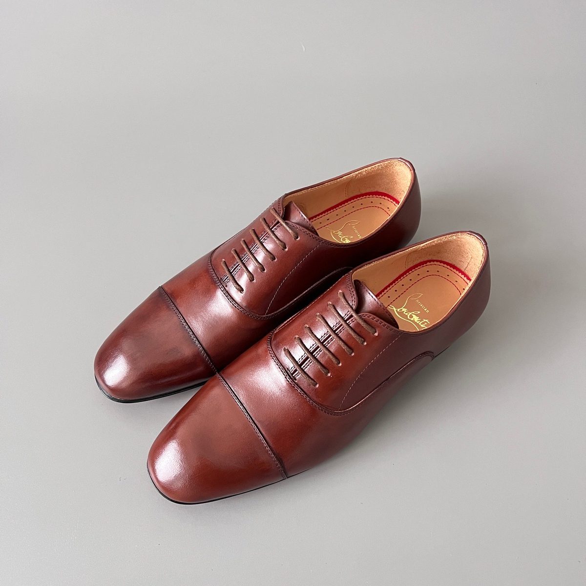 Berluti Oxford Leather Dress Shoes