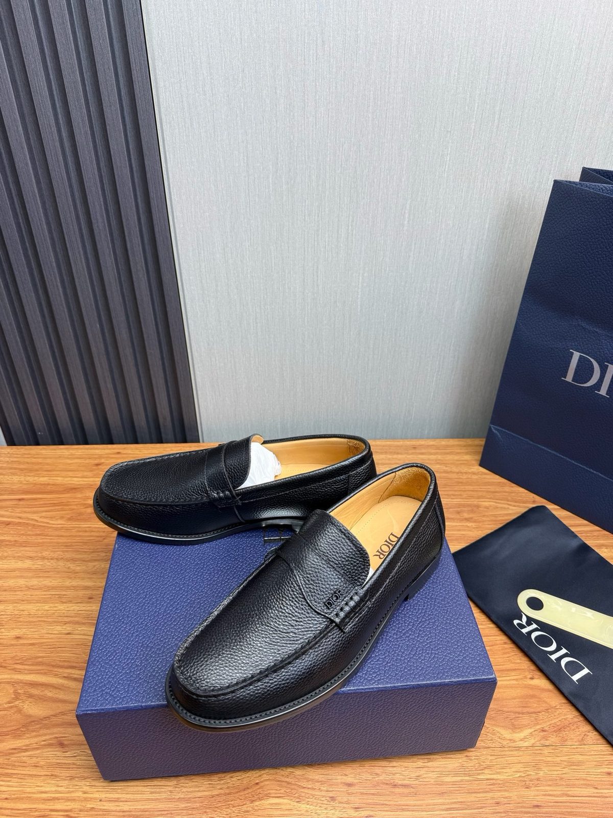 Dior Grained Leather Loafer