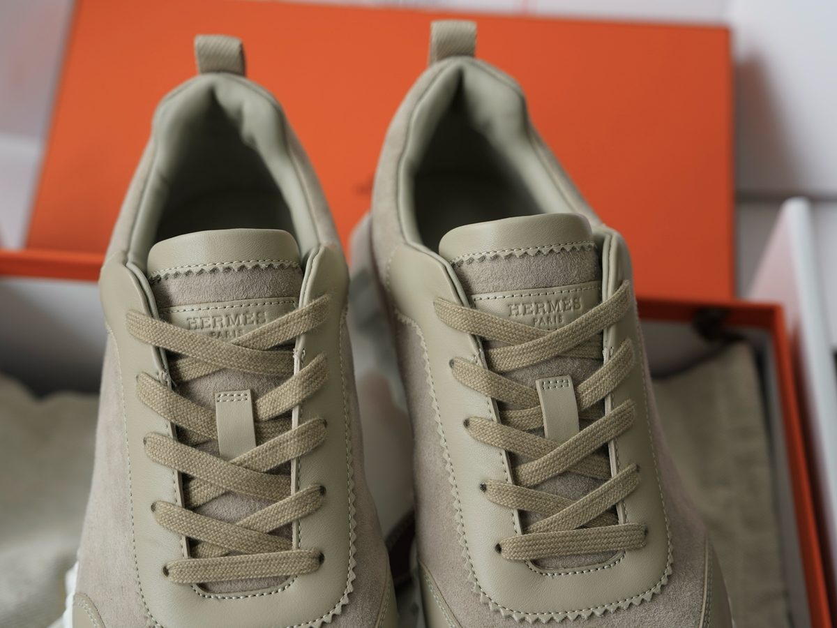 Hermès Team Sneaker Cream