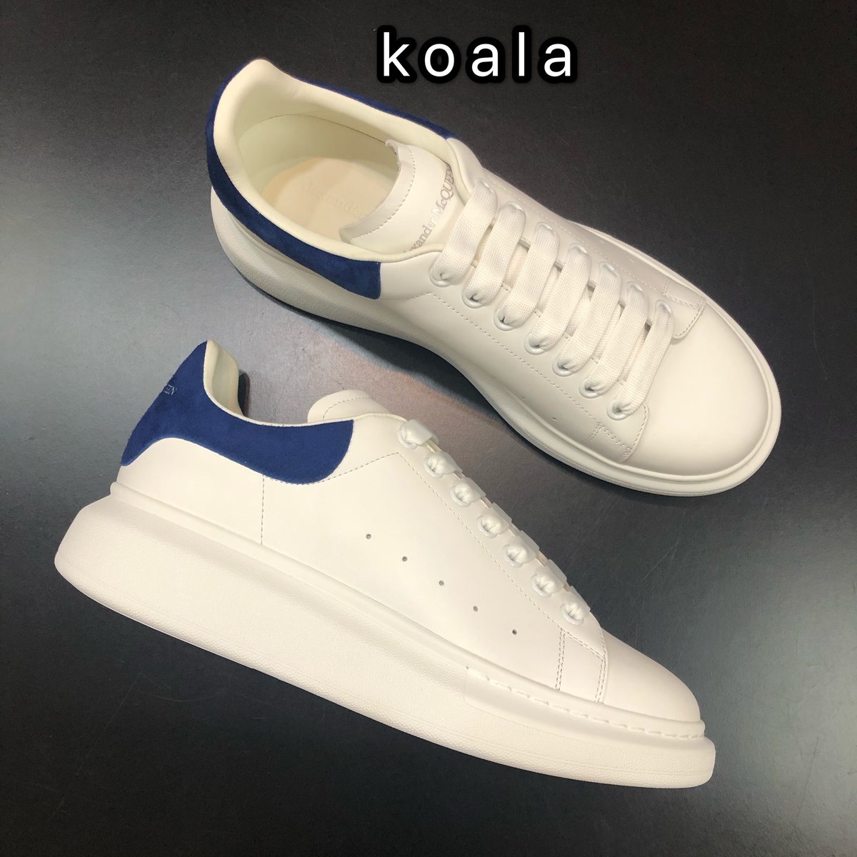 Alexander McQueen Oversized Sneaker White Navy