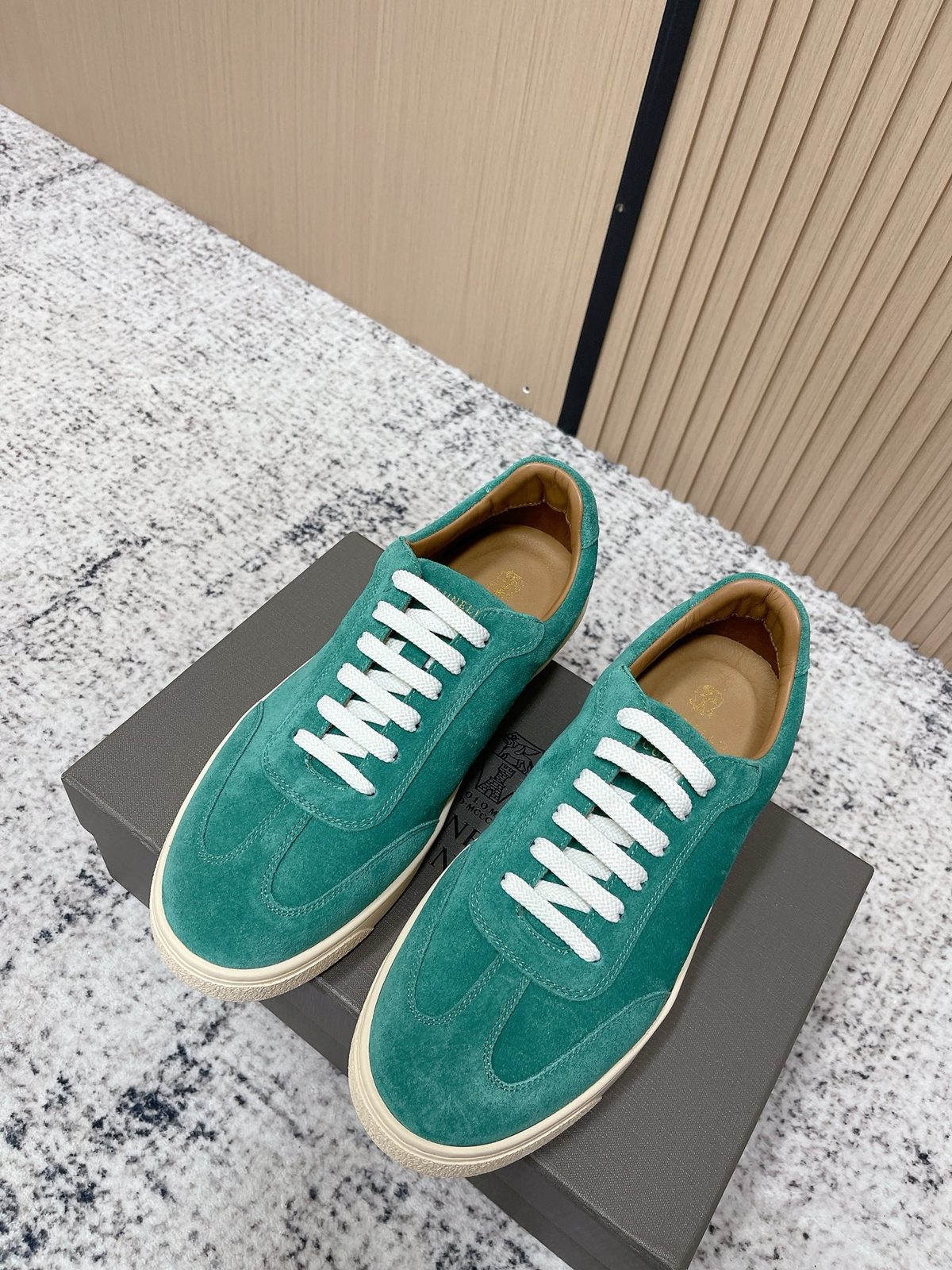 Brunello Cucinelli Suede Lace-Up Sneakers