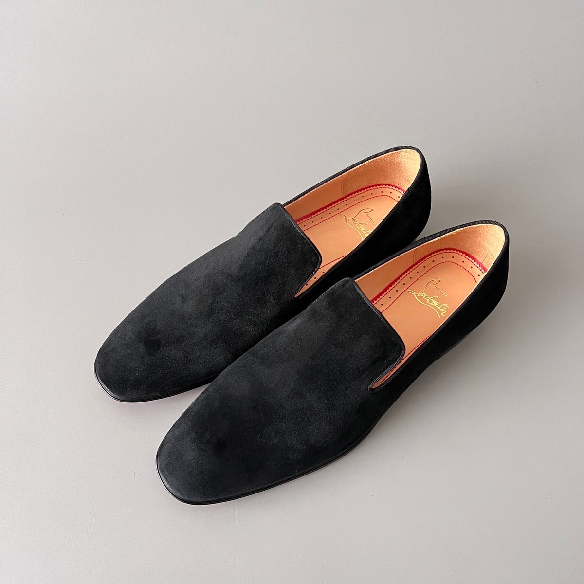 Loro Piana Black Suede Loafers
