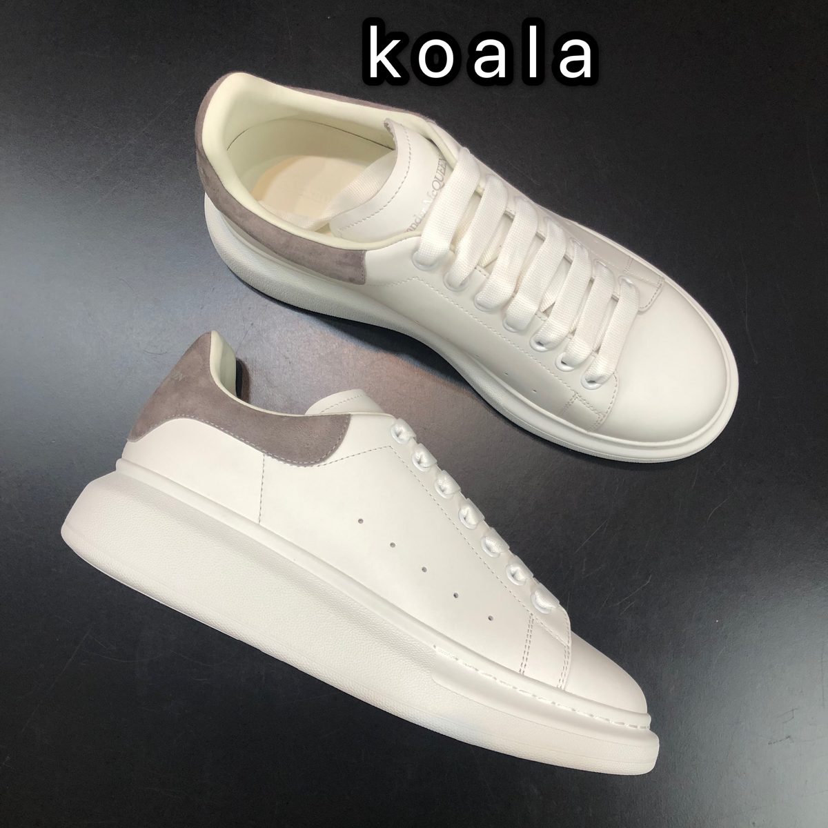 Alexander McQueen Oversized Sneaker White Grey