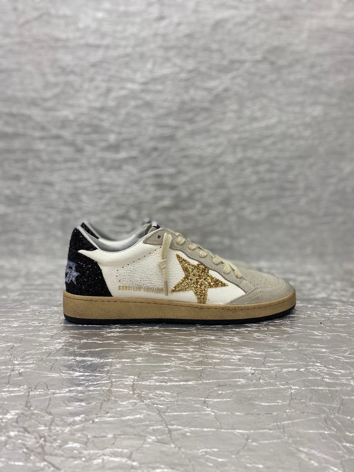 Golden Goose Ball Star White Gold Black