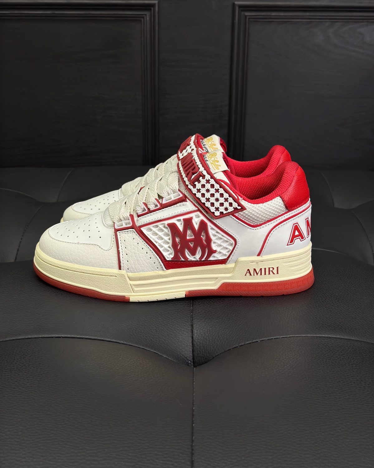 AMIRI Skel Top Low Red White