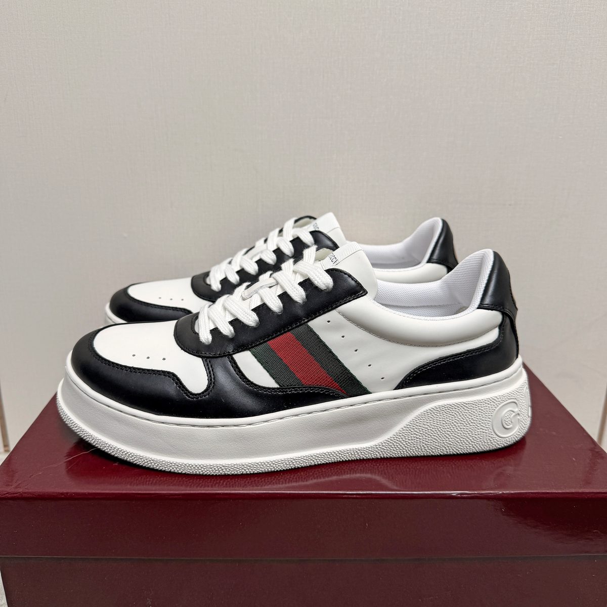 Gucci Web Stripe Low-Top Sneakers