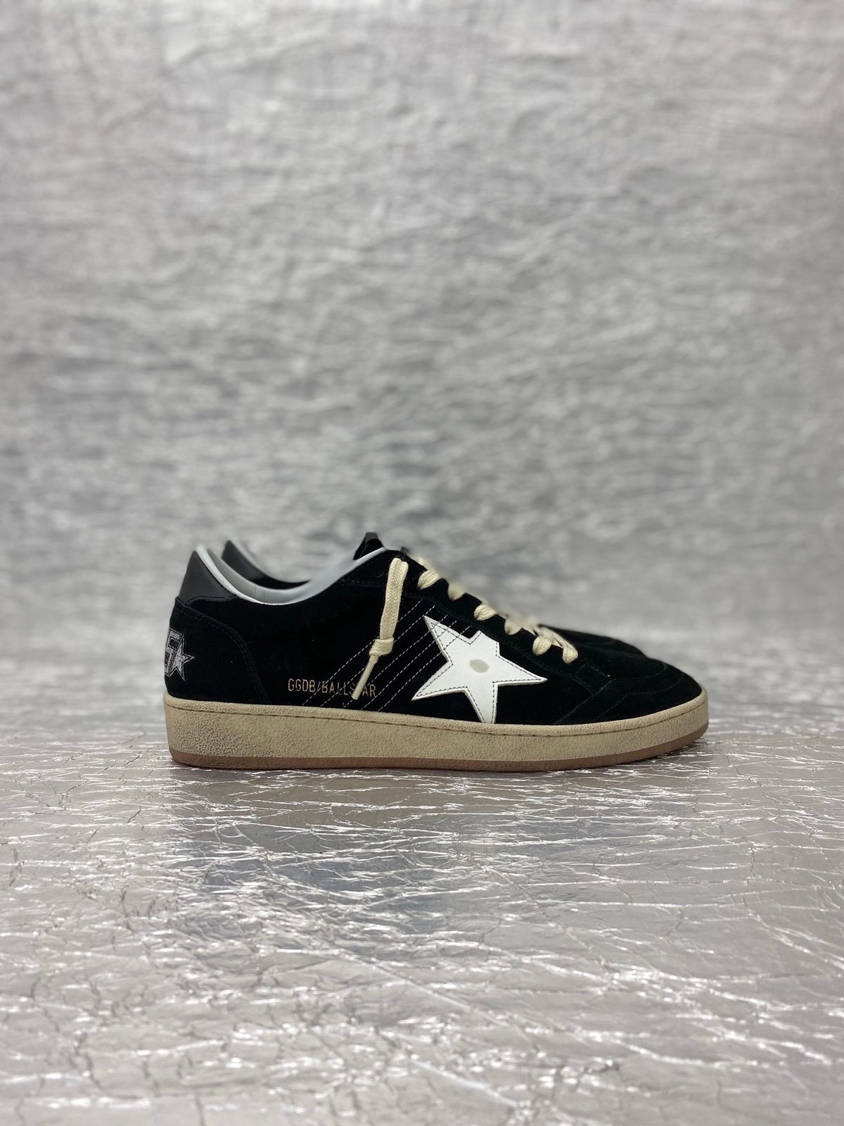 Golden Goose Ball Star Black Suede Sneakers