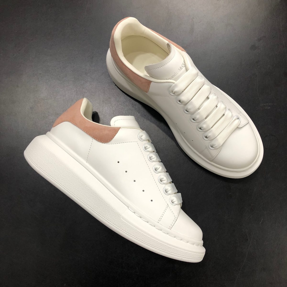 Alexander McQueen Oversized Sneaker White Pink