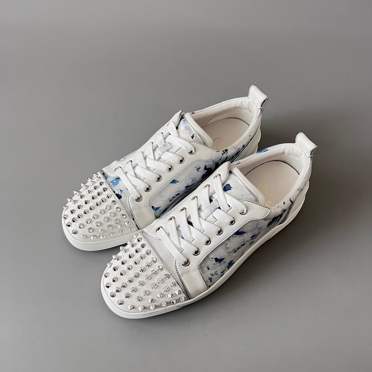 Christian Louboutin Orlato Sneaker White/Navy Splatter