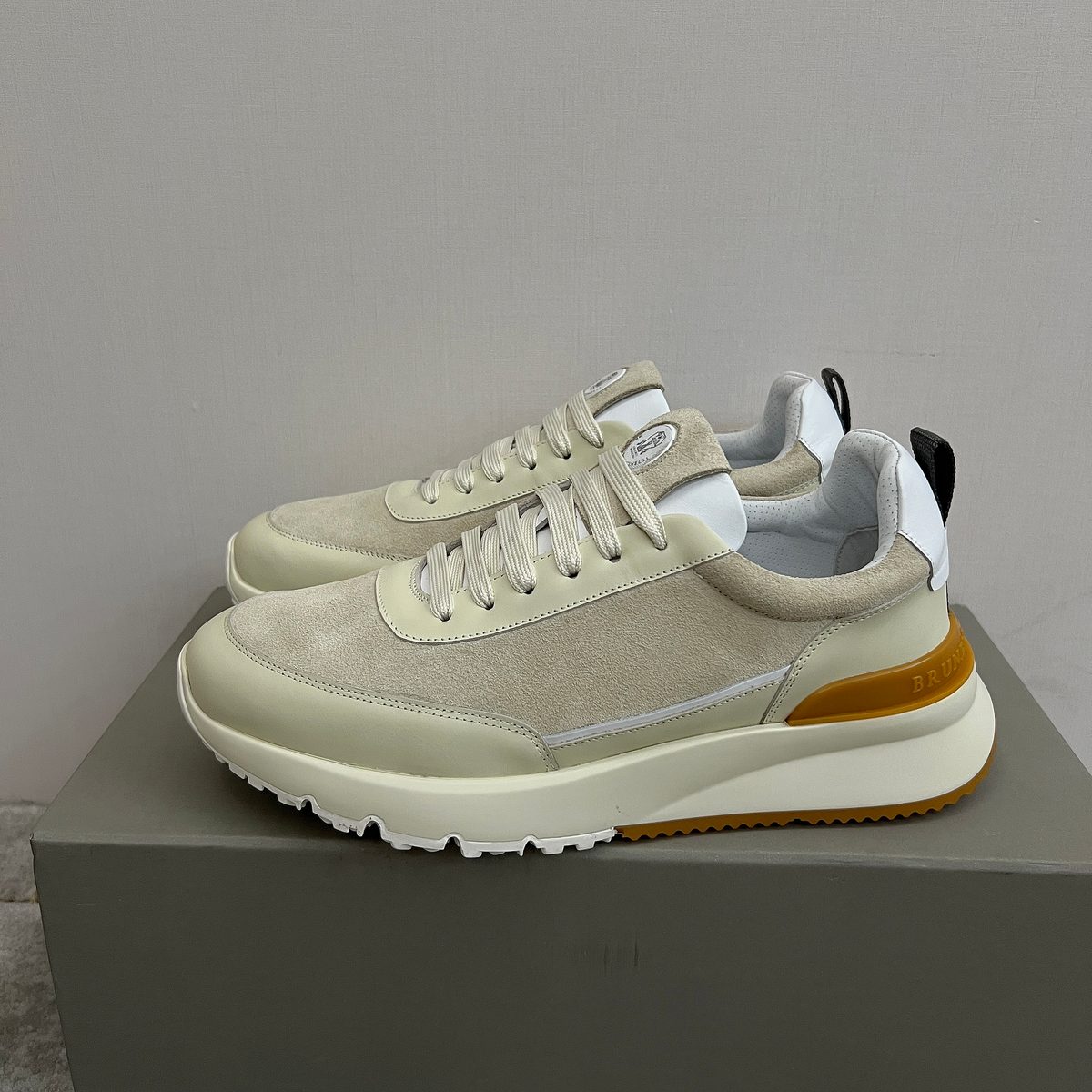 Brunello Cucinelli Leather Suede Runner Sneakers