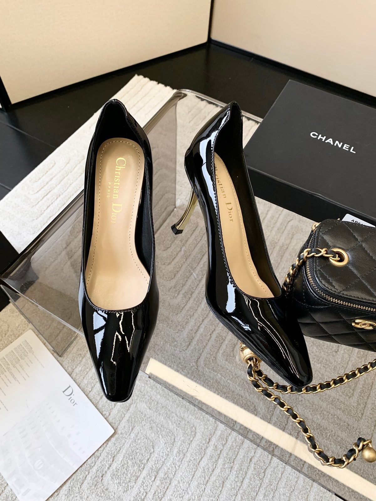 Christian Dior Patent Leather Pointed Pumps