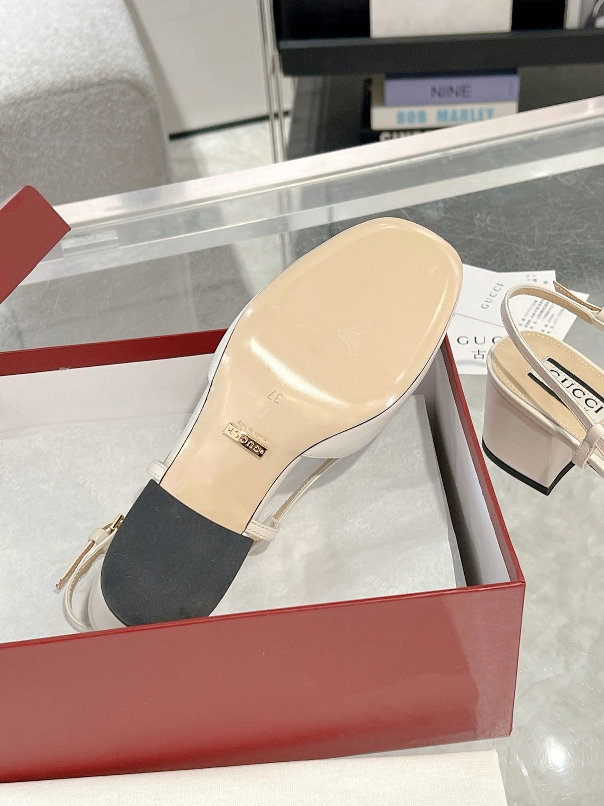 Gucci Horsebit Leather Slingback Pumps