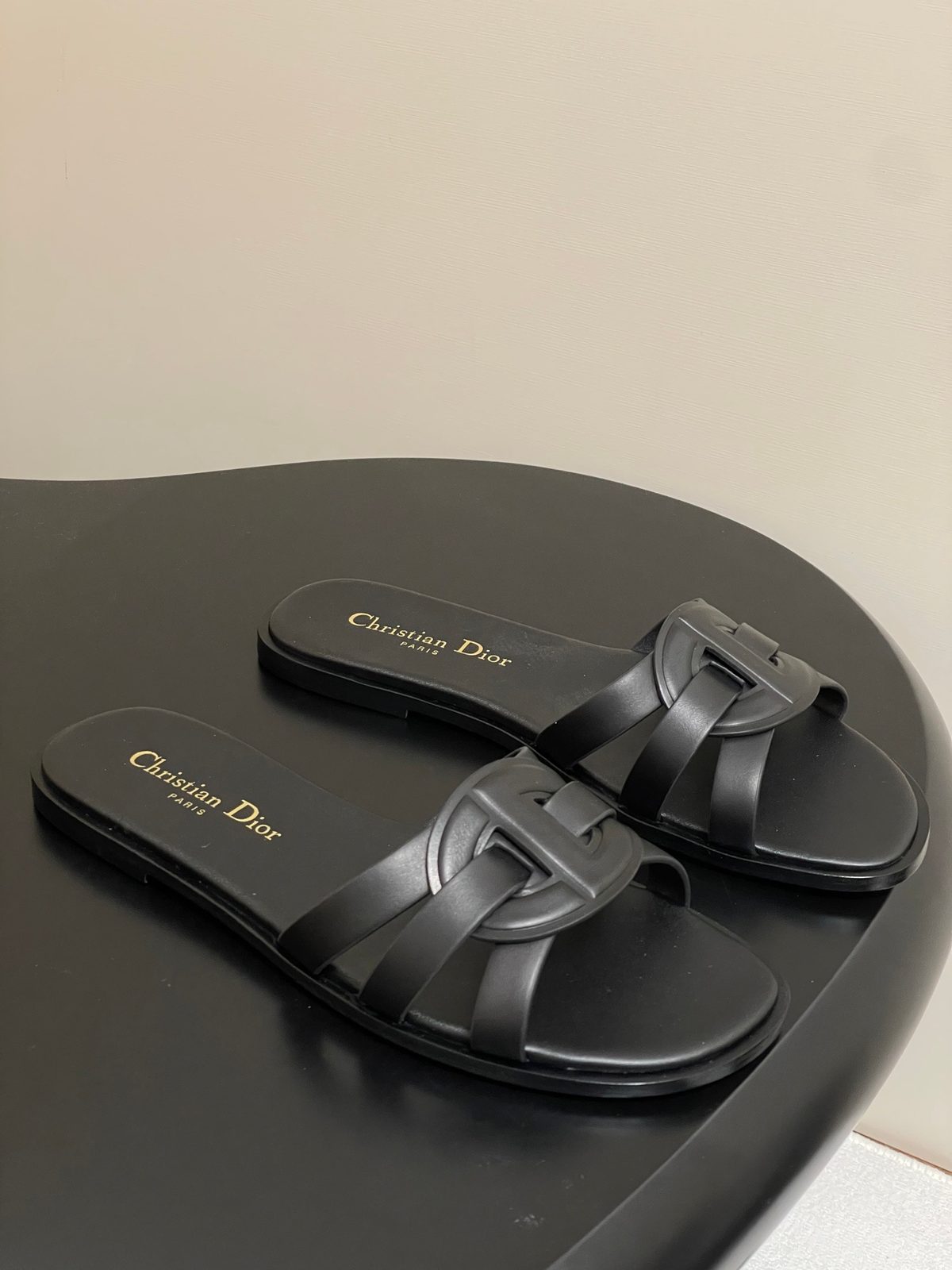 Christian Dior Logo Slide Sandals
