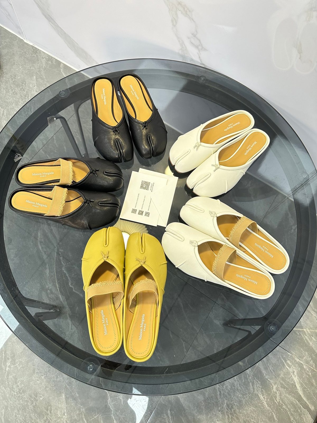 Maison Margiela Tabi Leather Mule Slippers
