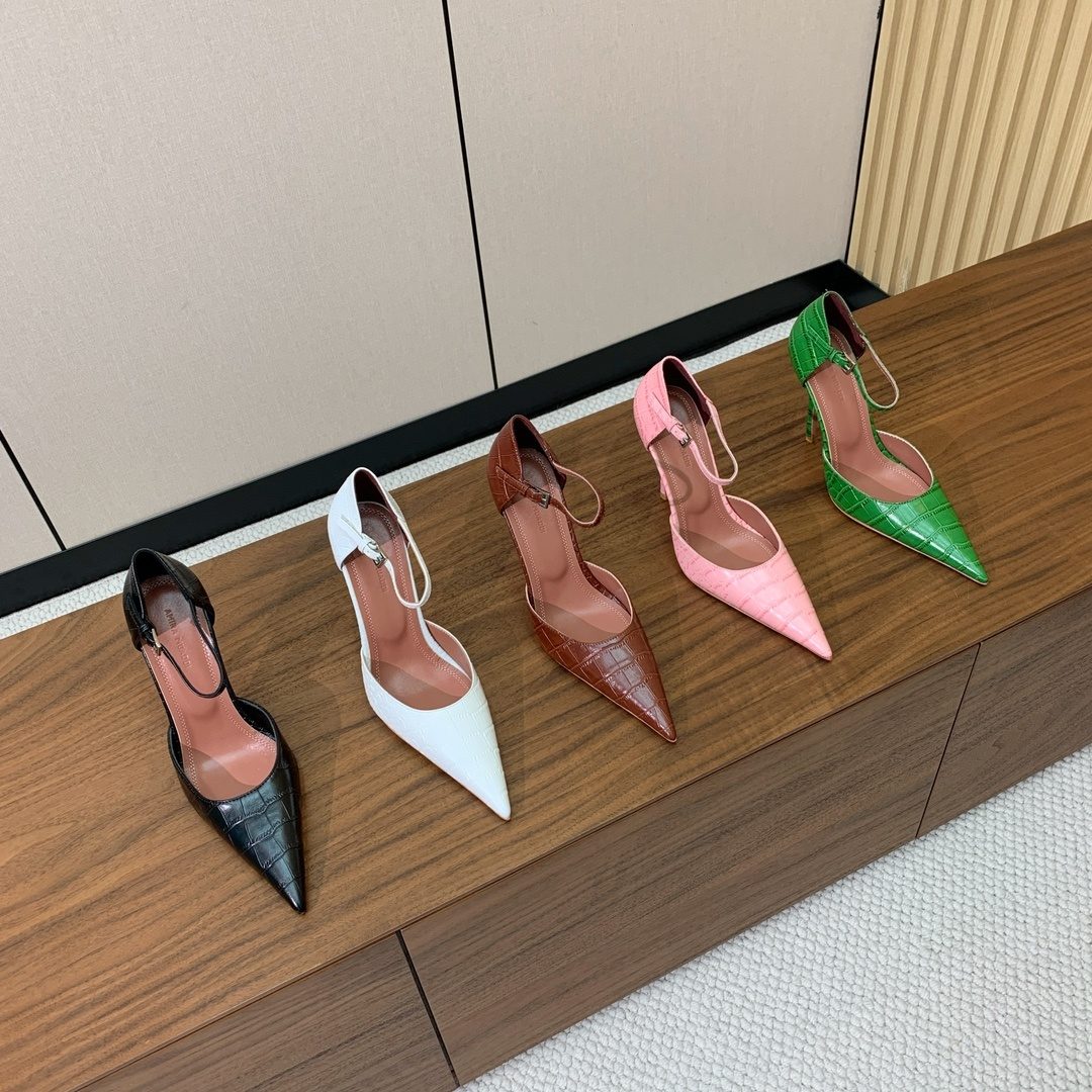 Luxury Crocodile Embossed Pointed Toe Pumps